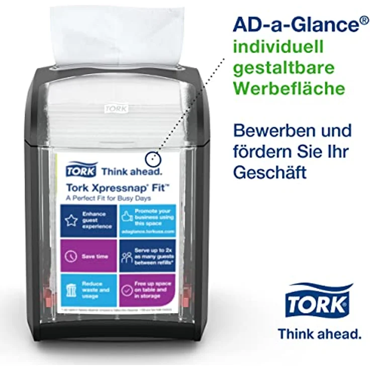 Tork Servietten, Serviettenspender Xpressnap Fit N14 – Bild 2