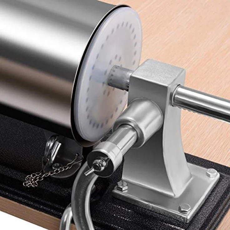 COSTWAY Wurstfüllaufsatz, Wurstmaschine mit 4 Füllrohre & Tischklemme, 4,8L, Aluminium & Edelstahl – Bild 9