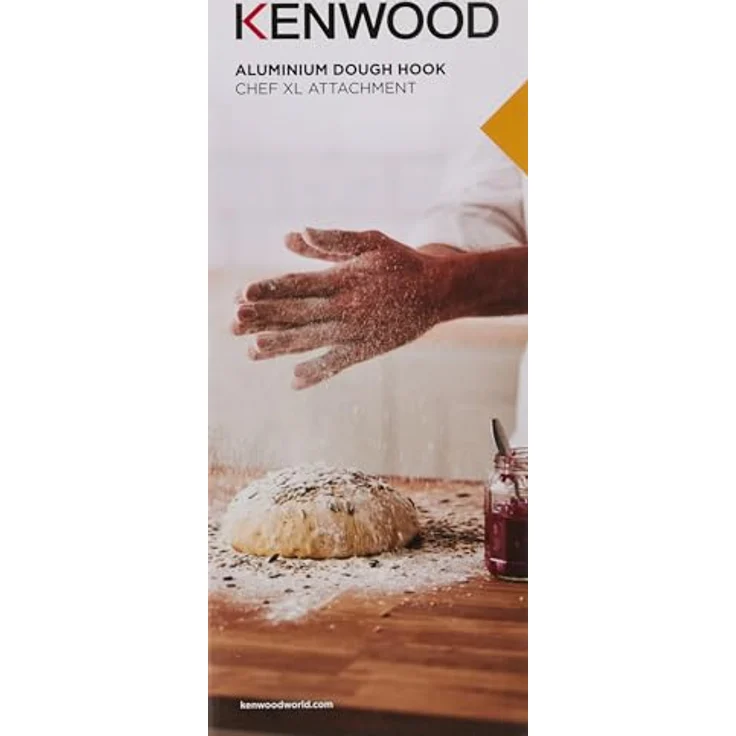 Kenwood Knethaken aus Aluminium KAT73.000CA, Zubehör für Kenwood Küchengeräte Küchenmaschinen, Rührhaken passend für alle Chef XL Küchenmaschinen, Spülmaschinenfest, Aluminium, Silber – Bild 2