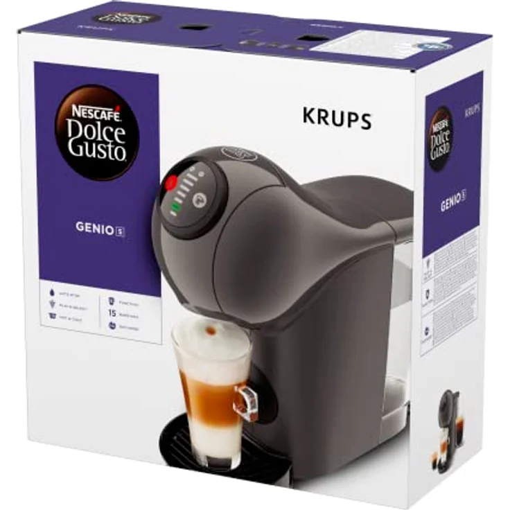 Krups Kapselmaschine Nescafé Dolce Gusto Genio S KP243B, 15bar Pumpendruck, 0,8L Wassertank, XL-Funktionalität, schwarz – Bild 11