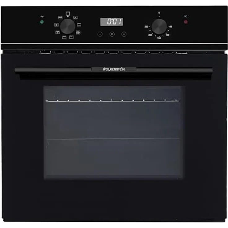Wolkenstein Einbaubackofen WMO 80 XL 62L 8 Funktionen Grill & Umluft Eco-Funktion A, Edelstahl