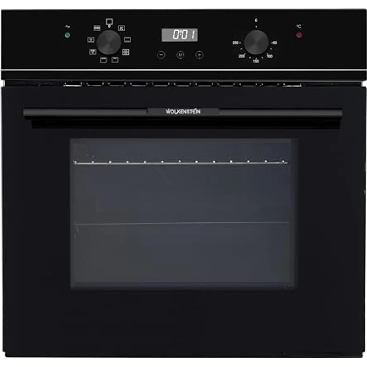 Wolkenstein Einbaubackofen WMO 80 XL 62L 8 Funktionen Grill & Umluft Eco-Funktion A, Edelstahl – Bild 1