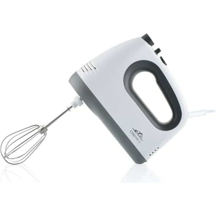 ETA Handmixer Crema II mit Schüssel I Schlagen, Kneten I 400W I 5 Geschwindigkeitsstufen + TURBO-Taste I Rotationsschüssel 3,6l I 2x Edelstahlrührbesen, 2x Edelstahlknethaken – Bild 4