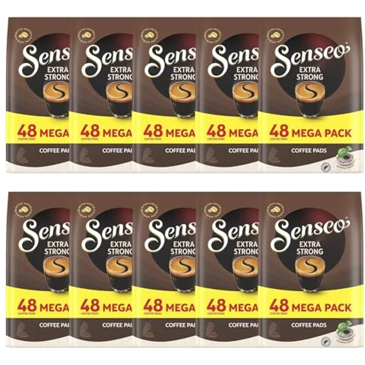 Senseo Kaffeepads Extra Strong / Extra Kräftig, Intensiver und Vollmundiger Geschmack, Kaffee für Kaffepadmaschinen, 480 Pads – Bild 2