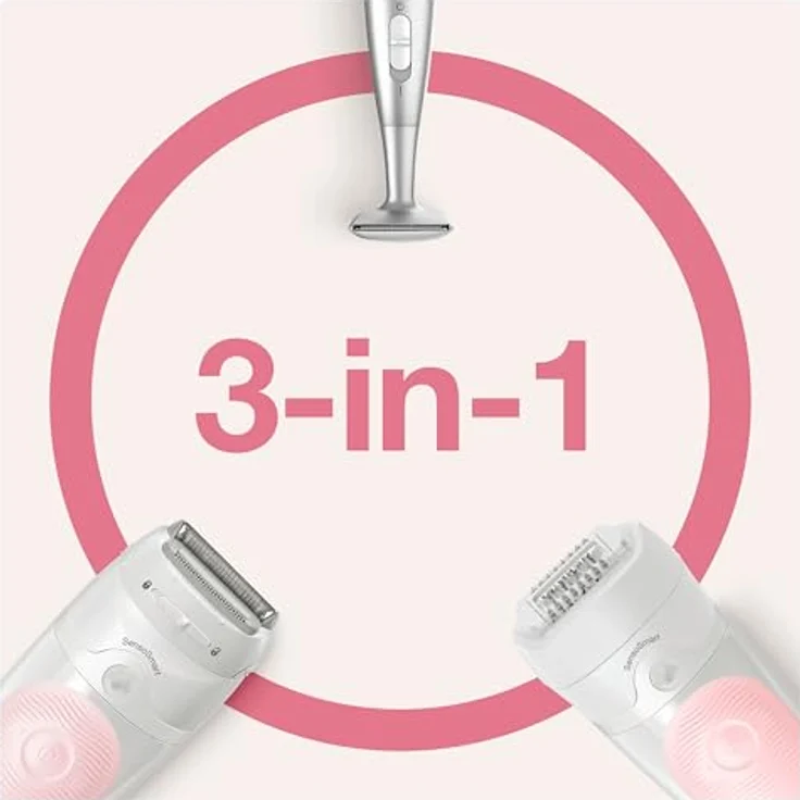 Braun Silk-épil 5-820 Wet & Dry Epilierer mit 4 Extras, einschließlich Bikinitrimmer – Bild 4
