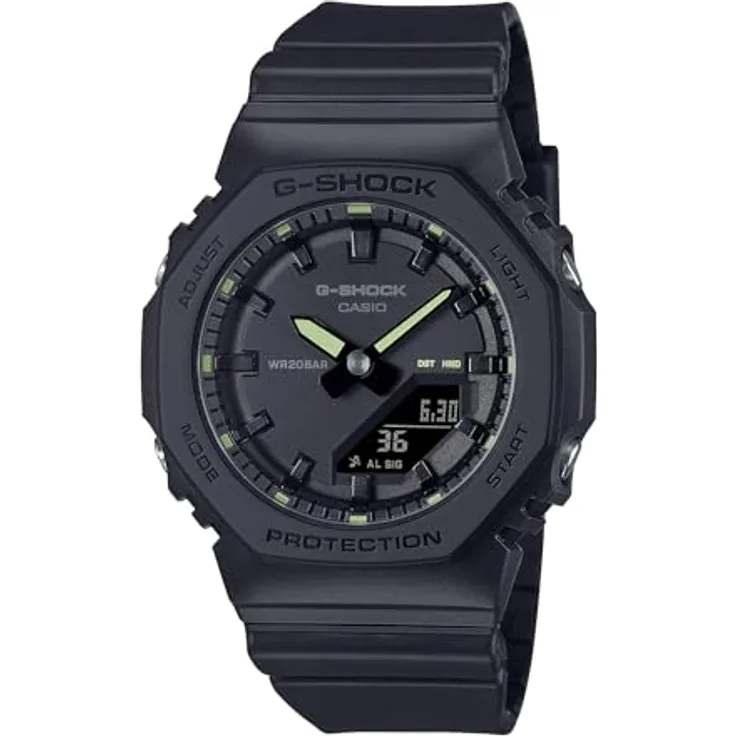 CASIO GMA-P2100SA-1A2ER, G-SHOCK Armbanduhr, schwarz mit blauem Ziffernblatt