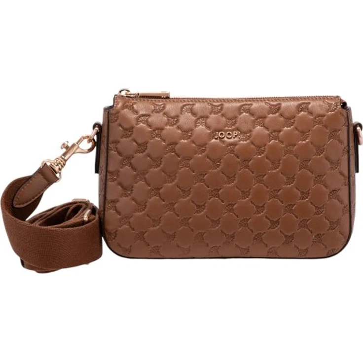 Joop! Legero Stampa Umhängetasche aus Leder, 22 cm, braun, 100% Leder