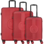 Pierre Cardin, Koffer, 4 Rollen Kofferset 3-teilig, (99 l, XL) in Schwarz