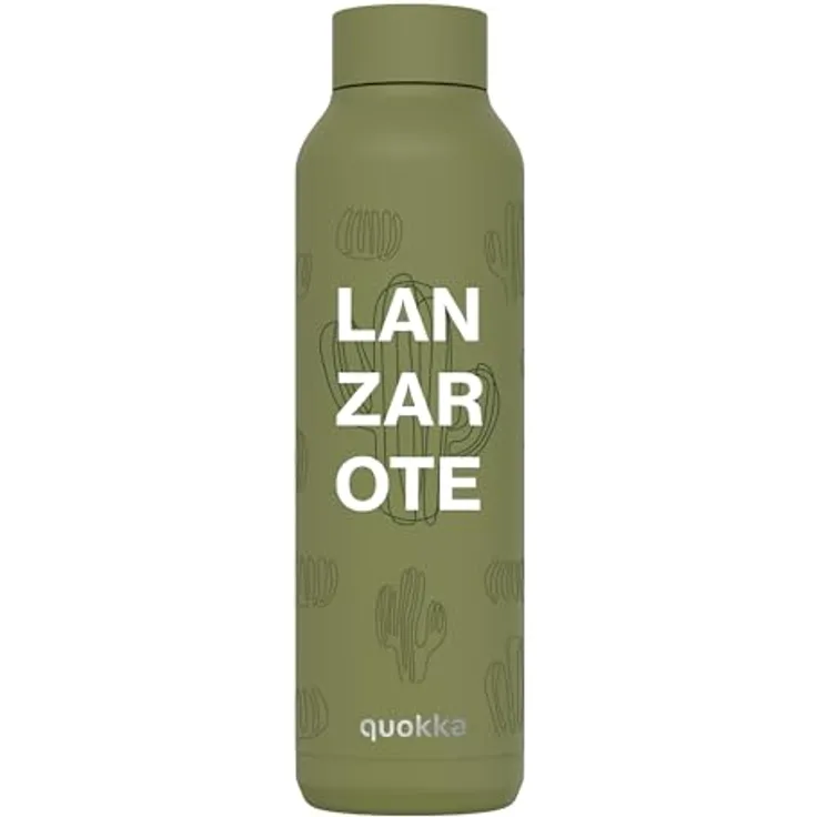 Quokka Solid, Thermoskanne 630 ml, Olivgrün, doppelwandige Vakuumisolierung, BPA-frei