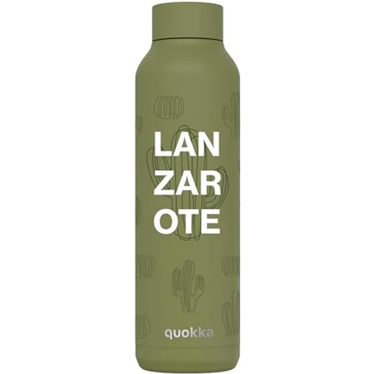 Quokka Solid, Thermoskanne 630 ml, Olivgrün, doppelwandige Vakuumisolierung, BPA-frei