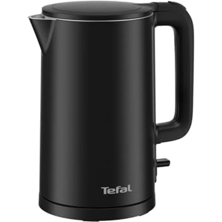 Tefal Wasserkocher Thermo Protect, 1,5 l, 1500 W, klappbarer Deckel, schwarz