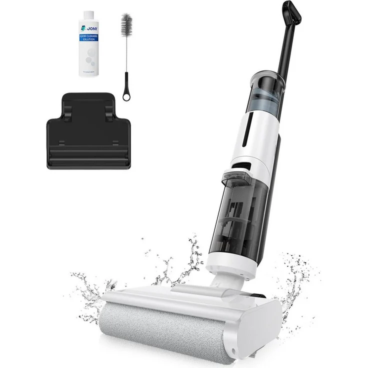 JONR Nass-Trocken-Akkusauger ED12 Lite, 1mm Kantenreinigungsbürste, 750mL Wassertank, selbstreinigend, ultraleicht, Anti-Verwirrungs-Haar, 3,5kg