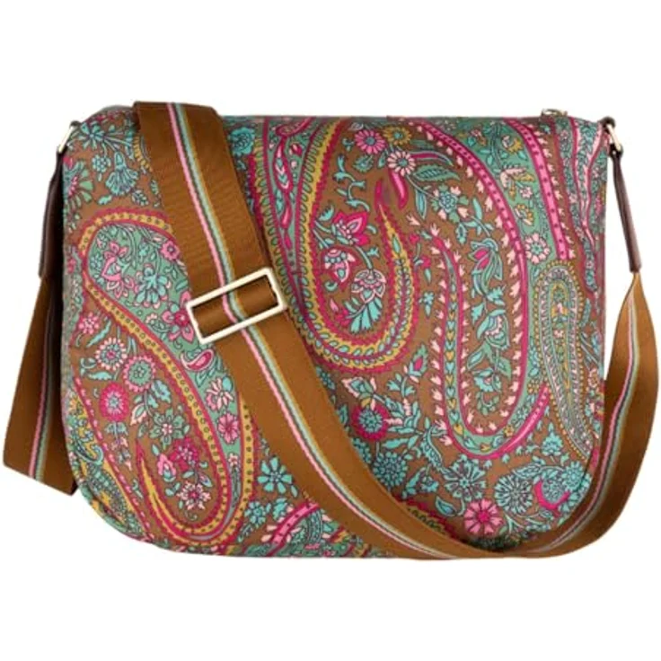 Oilily Friends 4 Ever Stetson Umhängetasche 27 cm, 100% Polyester, olivgrün, 27 cm x 12 cm x 23 cm – Bild 3