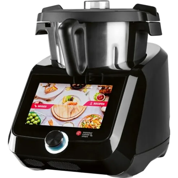 SilverCrest Monsieur Cuisine smart, Küchenmaschine mit 16 Funktionen, integrierter Küchenwaage und WLAN-Funktion, 1.050 Watt