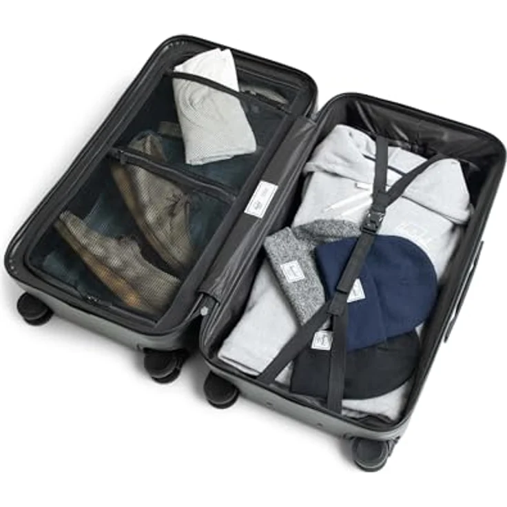Herschel Heritage Hartschalengepäck, Schwarz, Medium - 27 inch, Nachhaltiges Gepäck mit verstärkten Ecken – Bild 2