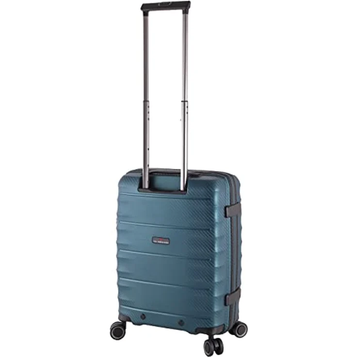 Von Cronshagen Reisetrolley Balto | Stabiler Hartschalen Koffer mit 4 leichtlaufenden Doppelrollen und 3-stelligem TSA-Zahlenschloss (Grün, S - Handgepäck 55cm) – Bild 4