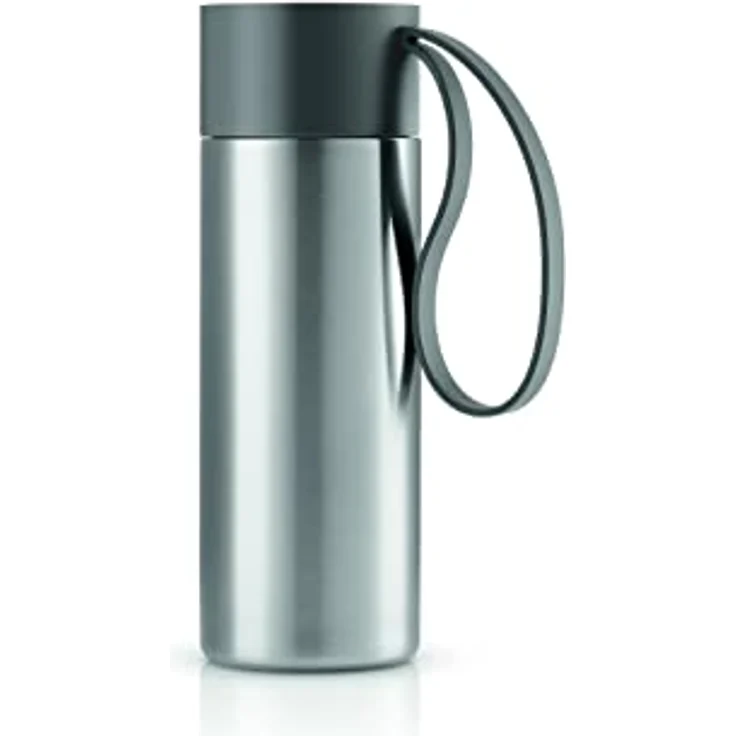 Eva Solo To Go Cup, 0.35 Liter, doppelwandiger Thermobecher mit Klickdeckel, grau – Bild 1