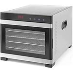 Sous VideTools Dörrgerät aus Edelstahl mit 6 Einschüben | Touchpanel mit Timer- und Thermostatsteuerung | Kommerzielle Dörrmaschine | Besser zum Trocknen von Obst, Fleisch und Gemüse | (229033)
