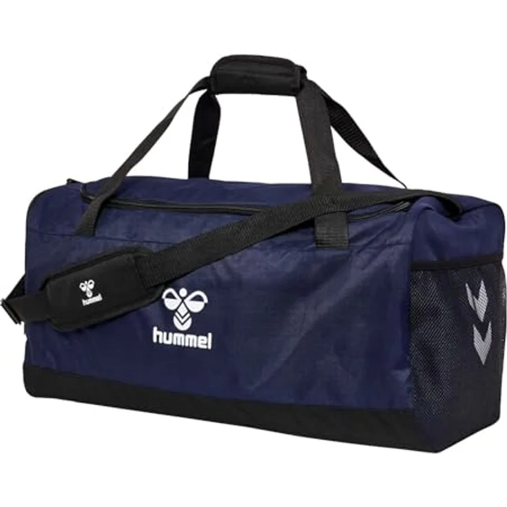 hummel Core 2.0 Sports Bag M, Sporttasche mit 45 l Volumen, in Marine / Black, geräumiges Hauptfach und praktischen Fächern – Bild 2