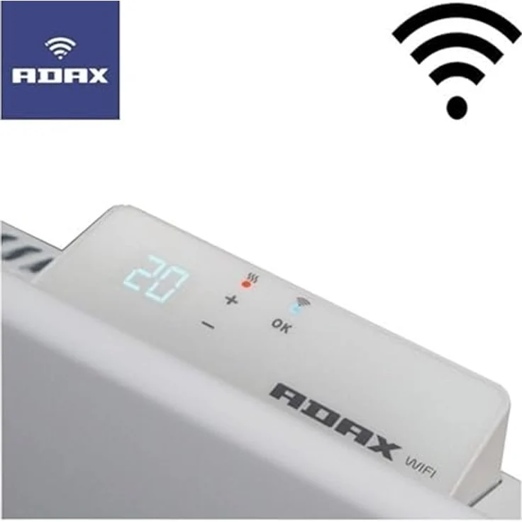 Adax Neo H - Intelligente Wifi Wandkonvektor | Heizkörper Elektrisch | Smartphone-Steuerung | Elektroheizung Energiesparend | Höhe 330mm | Heizung Elektrisch | 600W | KWT Weiß | IP24C, Class II – Bild 4