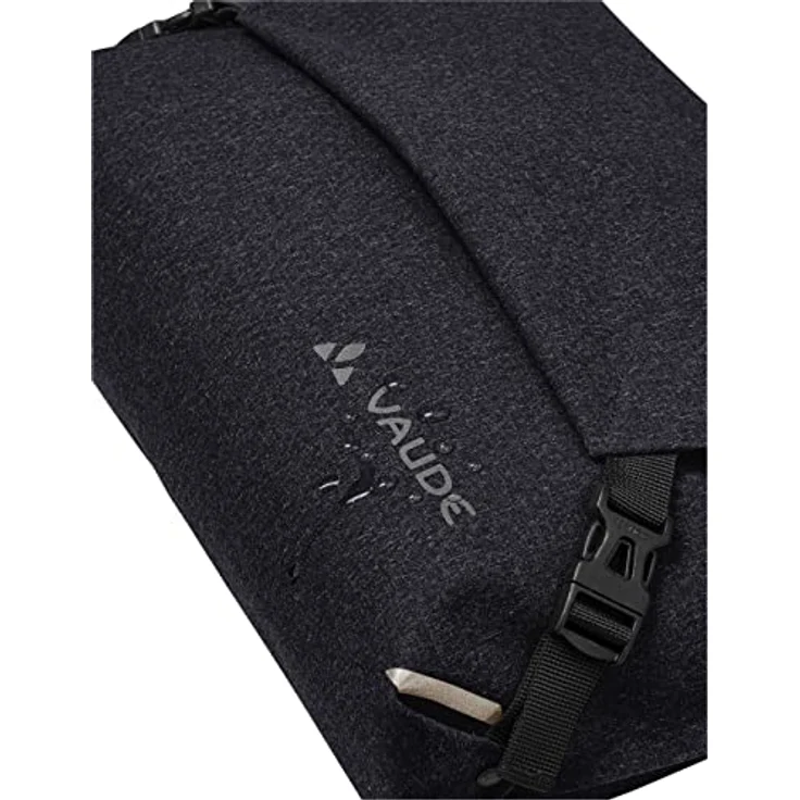 VAUDE Umhängetasche Vaude Schultertasche Schmalegg Black, recyceltes wasserdichtes Material, Laptopfach, Smartphonefach – Bild 6