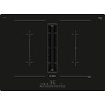 Bosch PVQ711GA6, Induktionskochfeld mit integriertem Dunstabzug und Flachkanal L, Serie 6, Breite 70 cm, Rahmenlos, Combi Zone, Power Boost, Kindersicherung