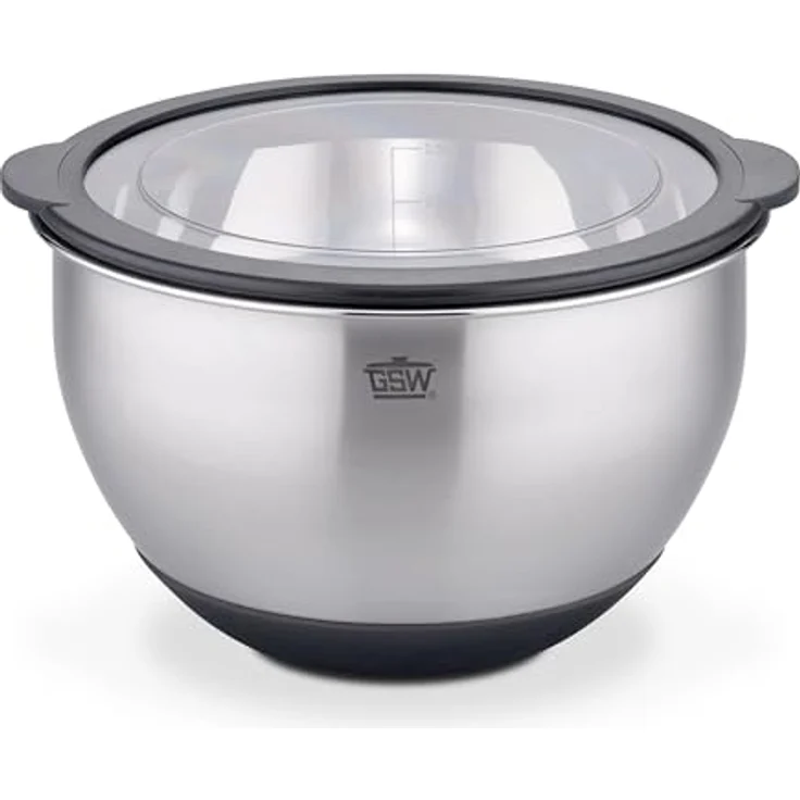 GSW Servierschüssel Primo 20 cm, Luftdichter Deckel, Rostfreier Edelstahl, 2.8 L – Bild 1