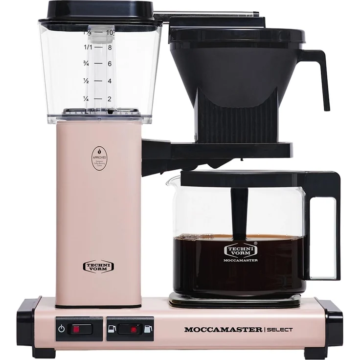 Moccamaster KBG Select, Filterkaffeemaschine, 1,25 l, 1520 W, Schwarz, Kirsche, Kupferheizelement, für perfekten Kaffeegenuss