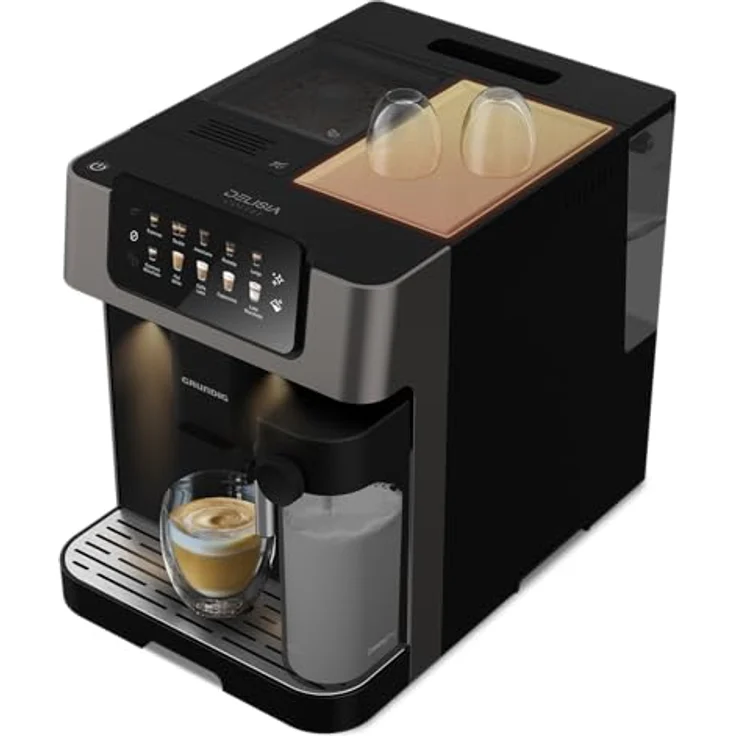 Grundig Kaffeevollautomat KVA 7230, Dark-Inox Design, maximal 19 Bar Pumpendruck, Kegelmahlwerk mit fünf Mahlgraden – Bild 4