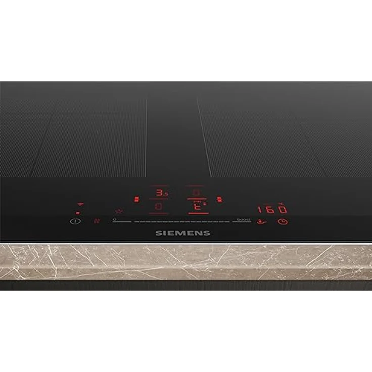 Siemens EX275HXC1E iQ700, Smartes Induktionskochfeld, 90 cm, Schwarz, Mit Rahmen aufliegend, varioInduktion, TouchSlider, Bratensensor Pro - Braten ohne Anbrenngefahr – Bild 2