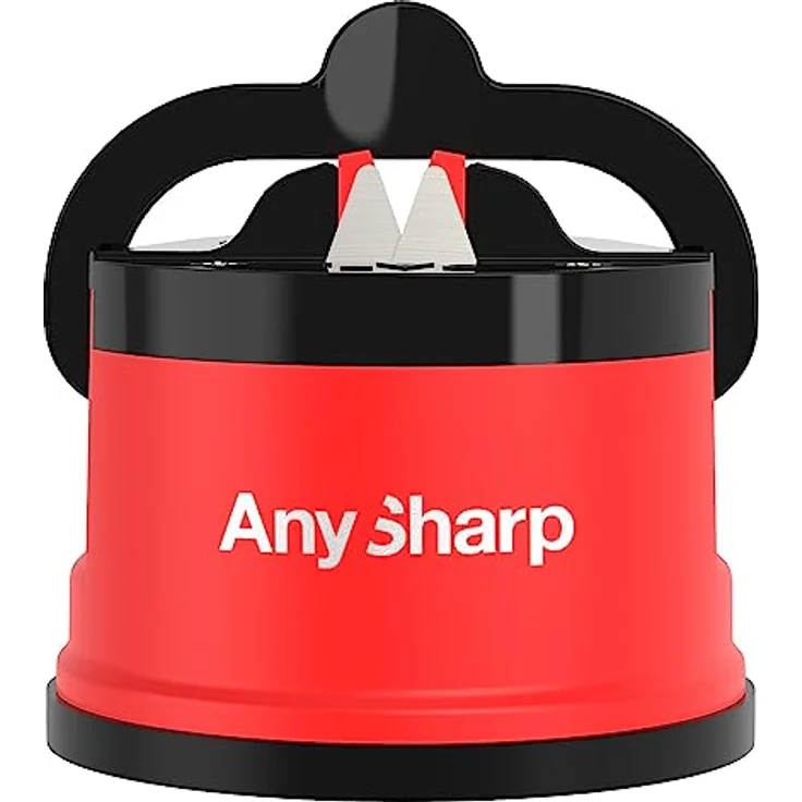 AnySharp Messerschaerfer mit Saugnapf, Rot – Bild 1