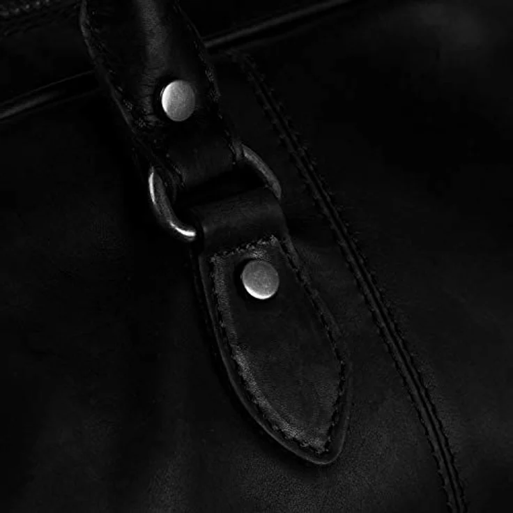 The Chesterfield Brand Wax Pull Up Weekender Reisetasche aus 100% Leder, 46 cm, schwarz – Bild 4
