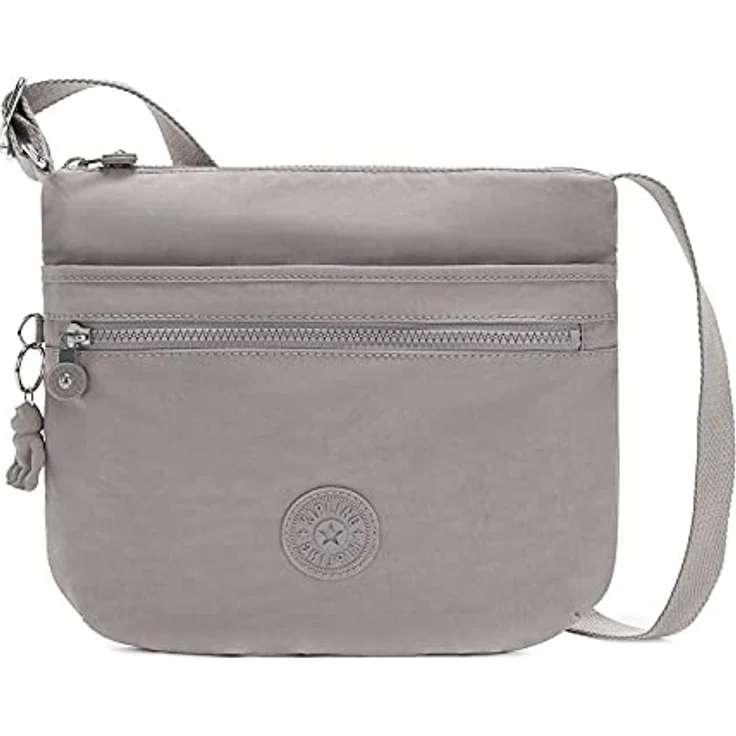 Kipling Basic Arto Umhängetasche, 29 cm, grau, verstellbarer Schultergurt, mehrere Fächer – Bild 1