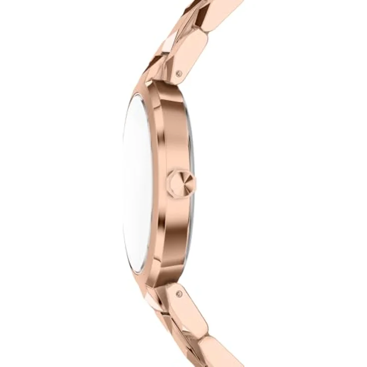 Armani Exchange Montre Femme, 34 mm Quarz Uhr mit roségoldfarbenem Zifferblatt und Edelstahlarmband, wasserdicht bis 50 m – Bild 4