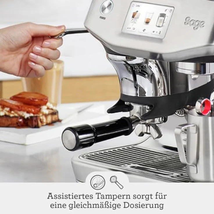Sage - The Barista Touch Impress, Schwarzer Trüffel – Bild 4