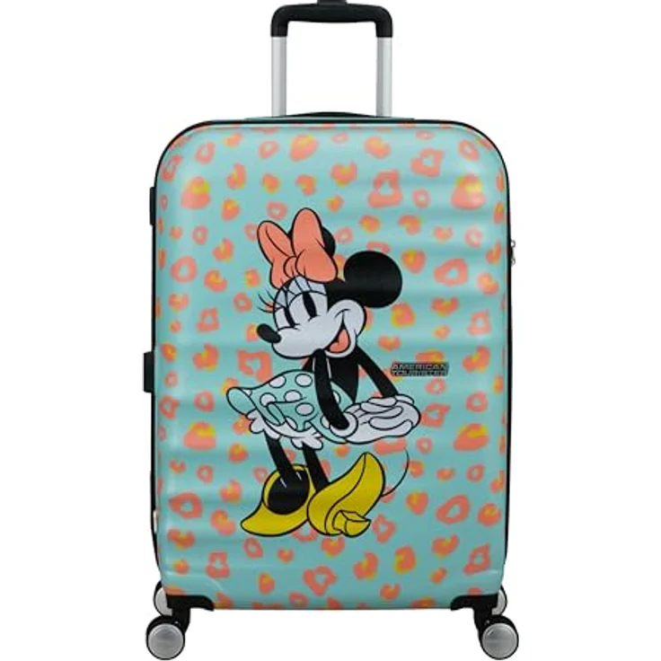 American Tourister Wavebreaker Disney FL - Spinner M, Koffer, 67 cm, 64 L, Mehrfarbig (Minnie Pastel Dots) - ABS-Konstruktion, TSA-Schloss, Rpet-Innenausstattung – Bild 2