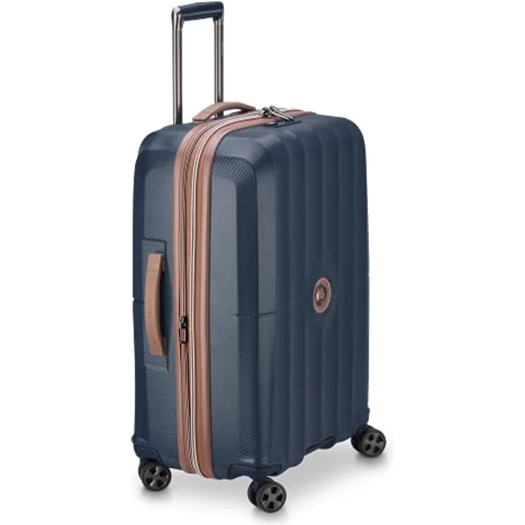 DELSEY PARIS St. Tropez Hardside Erweiterbares Gepäck mit Spinner-Rädern, Marineblau, Checked-Medium 24 Inch, St. Tropez Hartschalengepäck, erweiterbar, mit Rollen – Bild 2