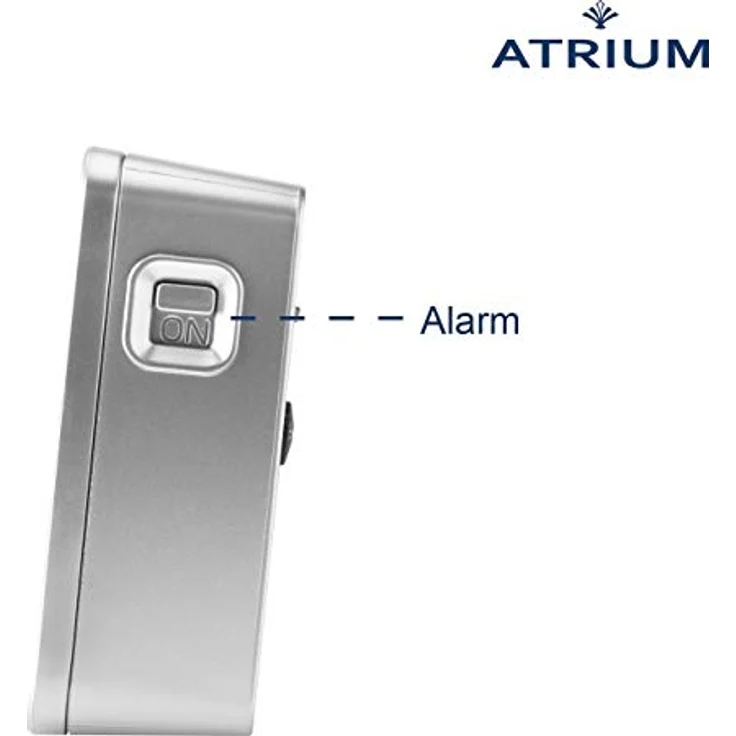 Atrium A660-19 Funkwecker Analog Quarz, lautlos ohne Ticken, mit Licht und Snooze, Silber – Bild 3