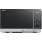 SHARP PS254AES Mikrowelle (Mikrowelle: 900W, 10 Leistungsstufen, Auftaufunktion, Abmessungen: 483x281x403cm), silber