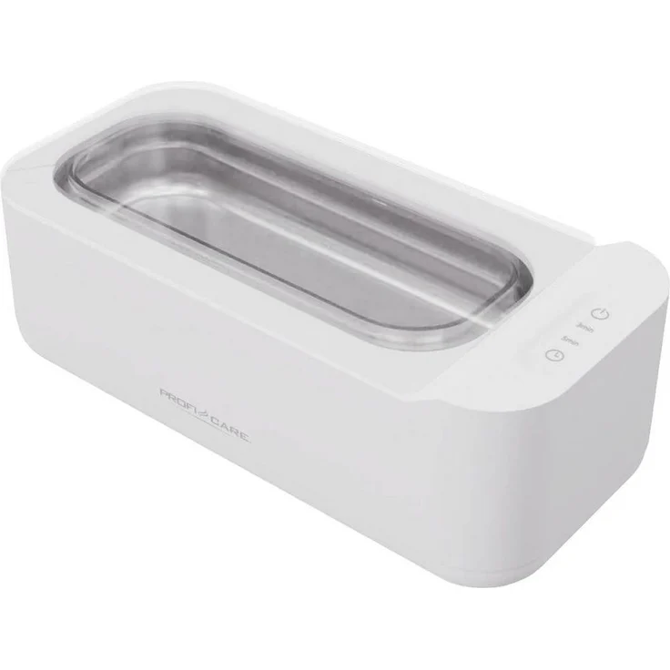 ProfiCare Ultraschallreiniger PC-USR 3120, 400 ml Fassungsvermögen, hygienische Reinigung, Edelstahl-Reinigungsbehälter, weiß – Bild 1