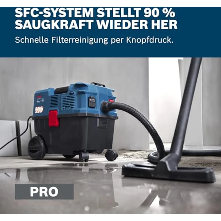 Bosch Professional GAS12-25LS, Nass-/Trockensauger 1200W mit SFC-System und IPX4-Schutz – Bild 4