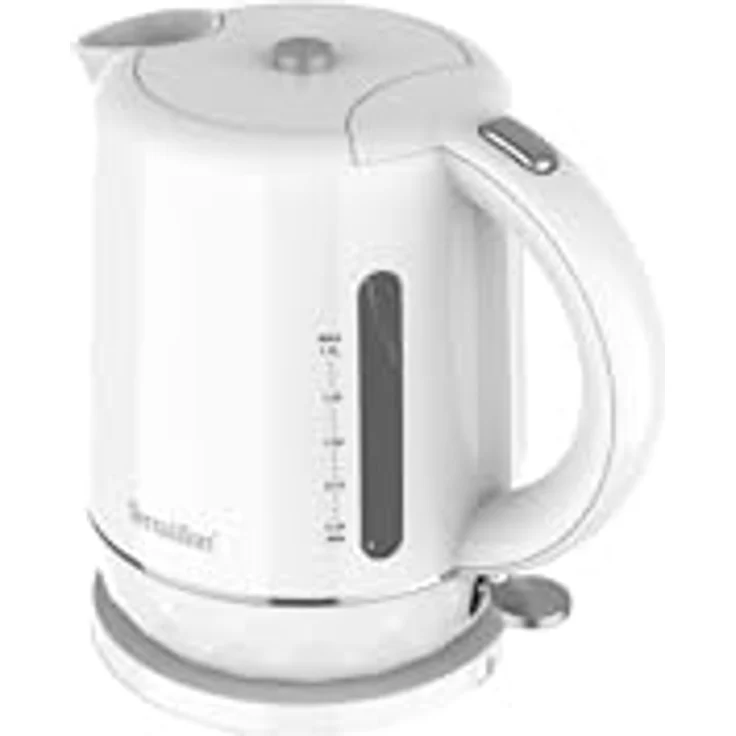TERRAILLON DIAMANT WEIß, Elektrischer Wasserkocher, 1,5 l, 2200 W, 360° drehbar, automatische Abschaltung, Wasserstandsanzeige, weiß – Bild 1