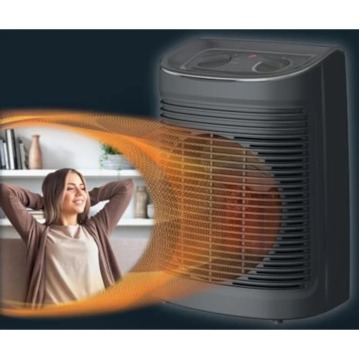 Rowenta Instant Comfort SO6511F2 Elektrische Raumheizung Indoor, Heizlüfter, Grau – Bild 6