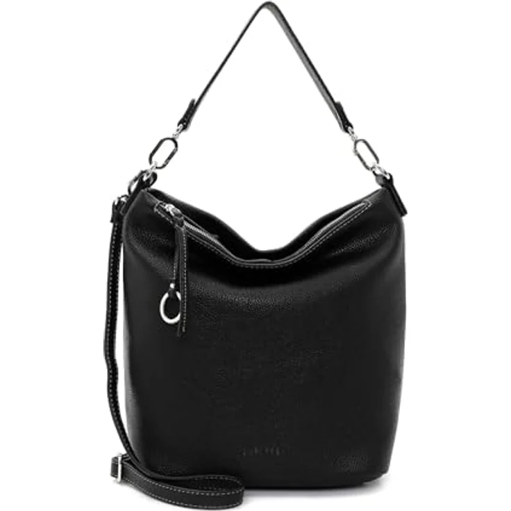 Suri Frey Beutel Debby, Handtasche aus Feinsynthetik mit Logo-Prägung, Schwarz, 35 x 31 x 15 cm – Bild 1