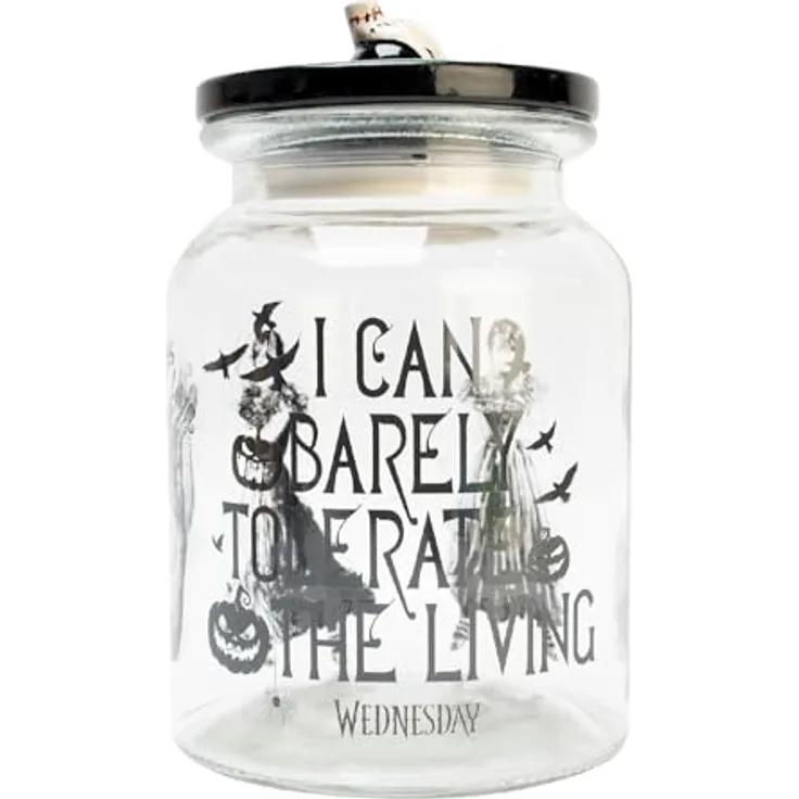 Blue Sky Studios Wednesday, Vorratsglas mit praktischem Deckel, transparent