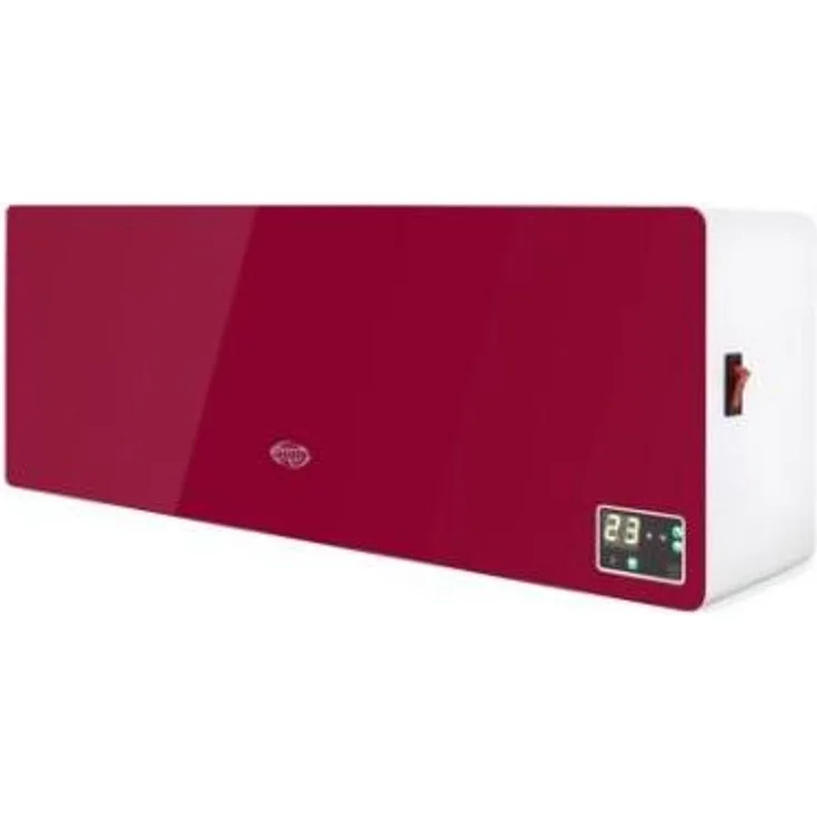 Argo Chic Heizkörper mit Smart-Funktion, wöchentlichem Timer und Fenstersensor, rot