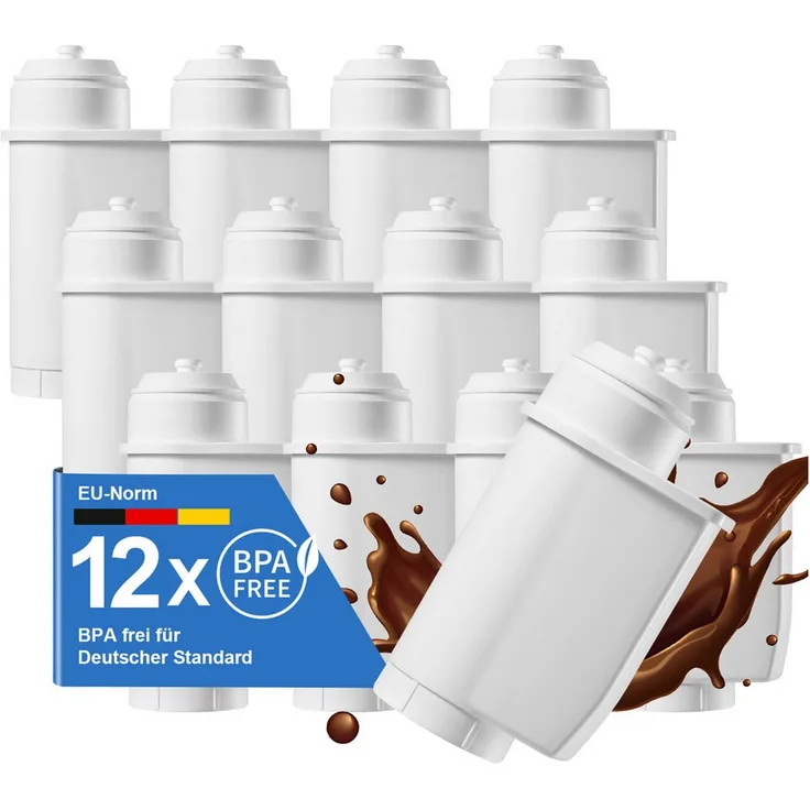 Filswa Ersatzfilter für Siemens EQ Series, EQ3/EQ6/EQ9, 8 Stück, für Brita Intenza 575491, kostengünstige Alternative zu Bosch TCZ-7003 und Siemens TZ70003