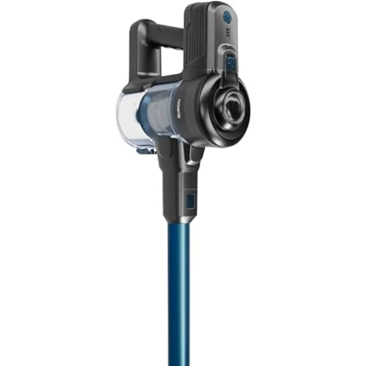 H.Koenig UP610, Handstaubsauger, Blau, 150 W, 50 Minuten Akkulaufzeit, 0.8 L Staubbehälter, 64 Dezibel, inklusive LED-Bürste und Wandhalterung – Bild 3