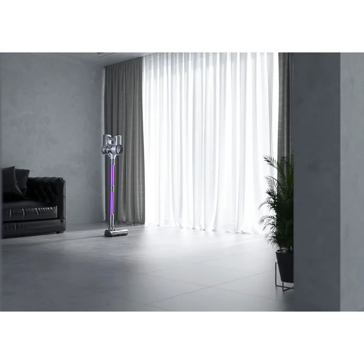 SMARTAI Akku-Hand-und Stielstaubsauger 50000PA/500W, Beutellos, 2 LED-Touchscreen, 3 Kehrmodi, 65 Min. Laufzeit, Weniger als 65 dB