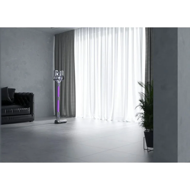 SMARTAI Akku-Hand-und Stielstaubsauger 50000PA/500W, Beutellos, 2 LED-Touchscreen, 3 Kehrmodi, 65 Min. Laufzeit, Weniger als 65 dB